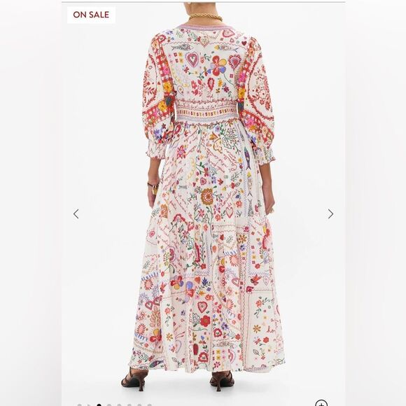 9 NWT 1200.00 Camilla Shirred Waistband Long Dress
A Kitsch In Time Medium - Picture 2 of 8